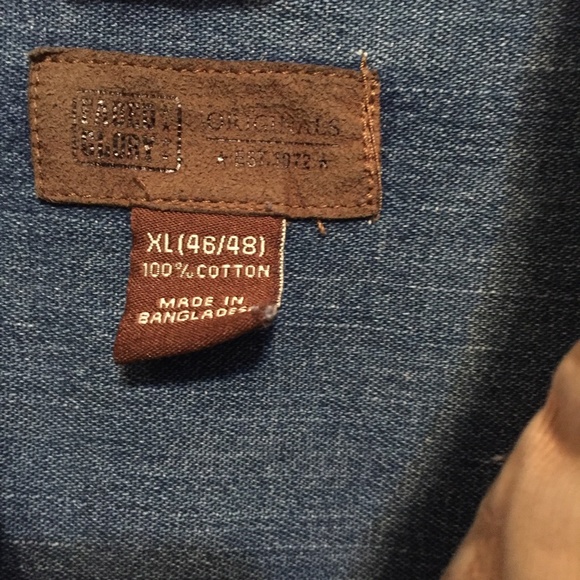 Faded Glory Denim Jeans Button Shirt - Picture 3 of 7